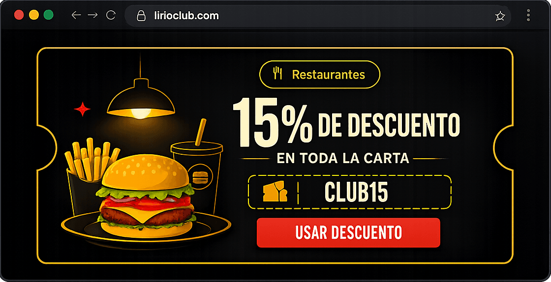 Cupón de descuento exclusivo para socios